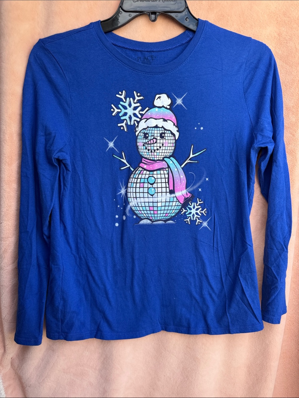 Girls XXL 16 Disco Snowman Shirt